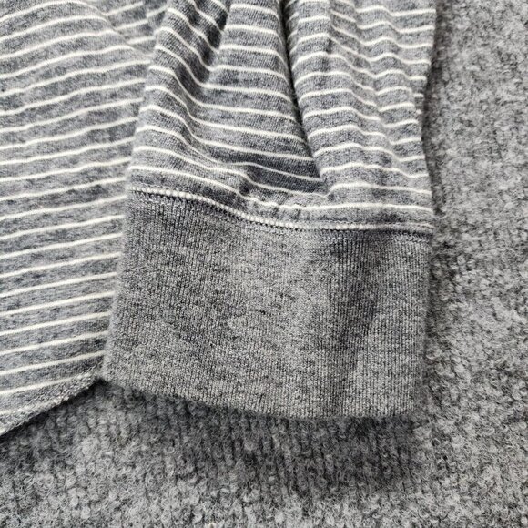 Madewell Men's Doubledown Henley Tee in Gray Stripe Cotton Size XL - Picture 4 of 14